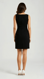 Damen Sleek Muse Minikleid Slim Fit Ärmelloses Elegantes Kleid Für Brunch Und Ausgehen