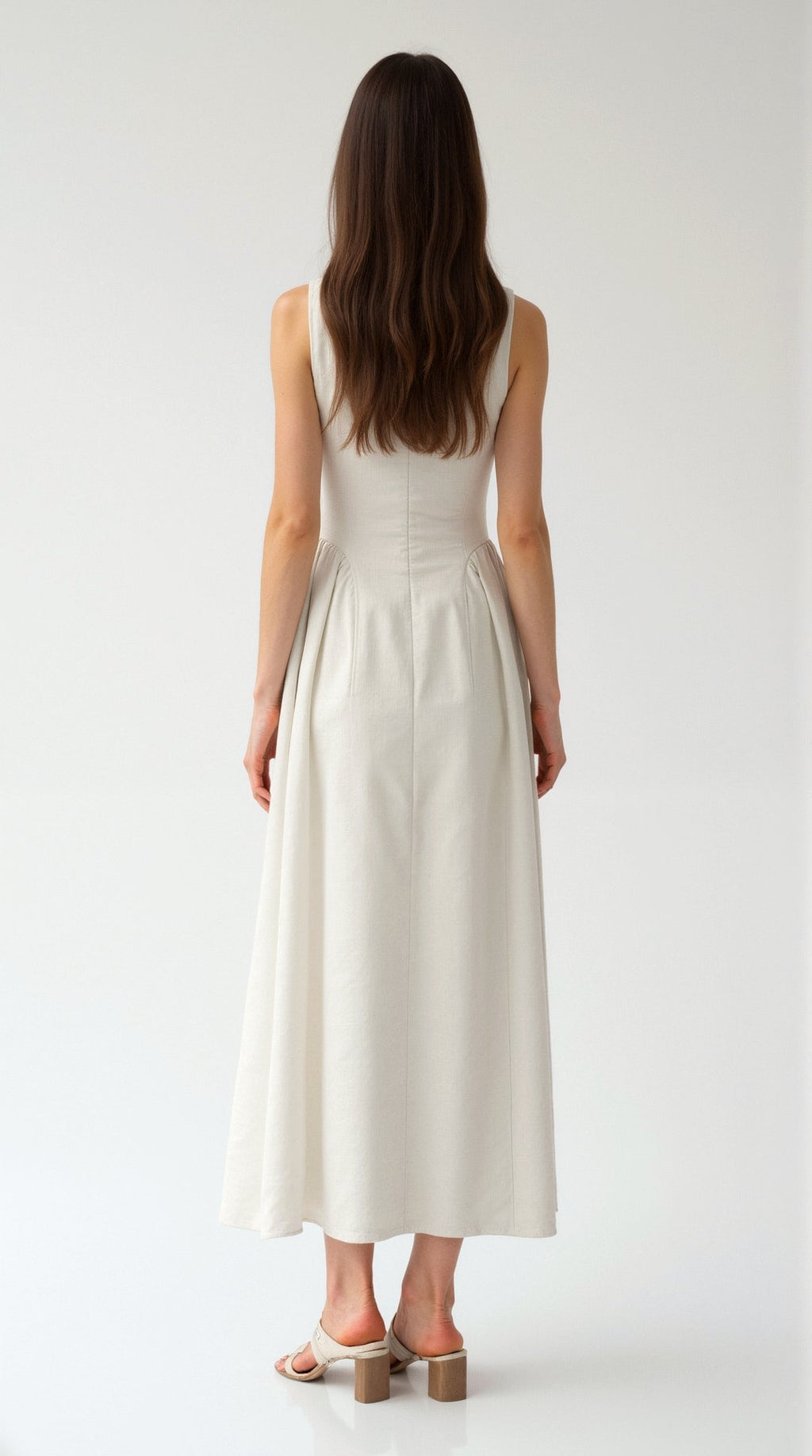 Leinenkleid Mit Cutouts Schlüssellochausschnitt Leicht Luftig Ideal Für Alltag Und Kaffee