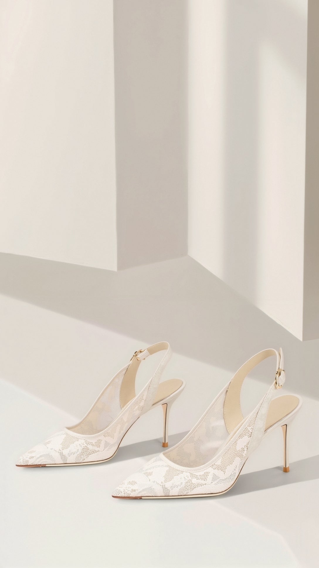 Lace Absatzsandalen Slingbacks Aus Spitze Mit Blumenmuster Und Transparente Meshoptik